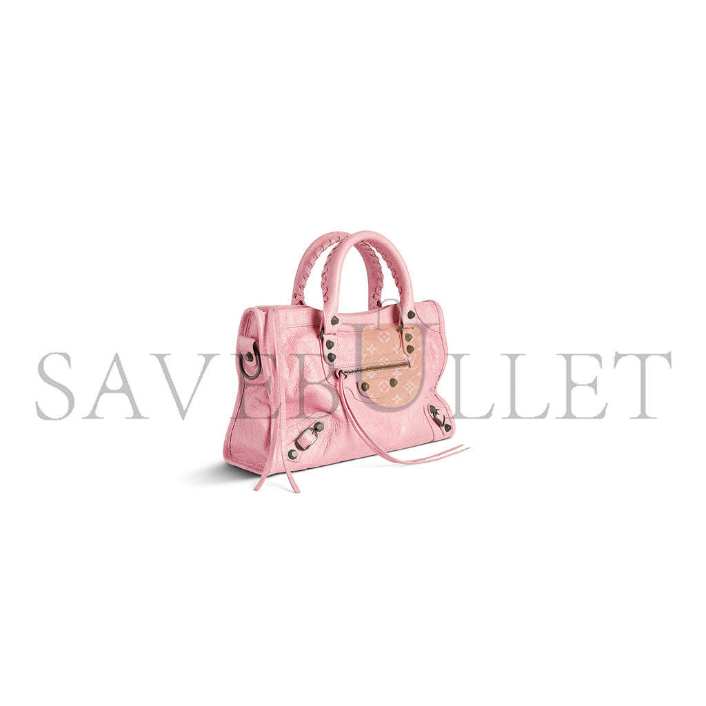 BALENCIAGA WOMEN'S LE CITY BAG SMALL IN VINTAGE PINK 8114422ABEK5826 (29.9*19.1*9.9cm) BALENCIAGA WOMEN'S LE CITY BAG SMALL IN VINTAGE PINK 8114422ABEK5826 (29.9*19.1*9.9cm)
