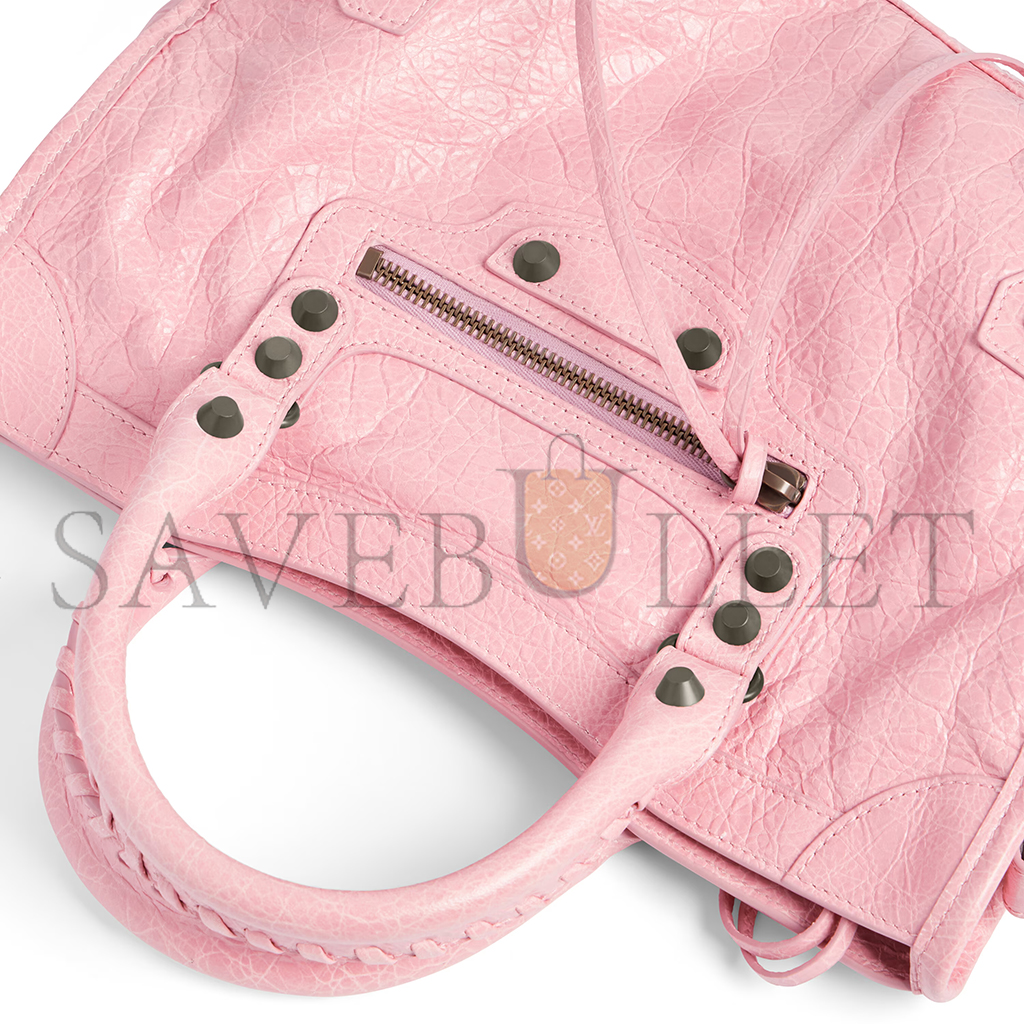 BALENCIAGA WOMEN'S LE CITY BAG SMALL IN VINTAGE PINK 8114422ABEK5826 (29.9*19.1*9.9cm) BALENCIAGA WOMEN'S LE CITY BAG SMALL IN VINTAGE PINK 8114422ABEK5826 (29.9*19.1*9.9cm)