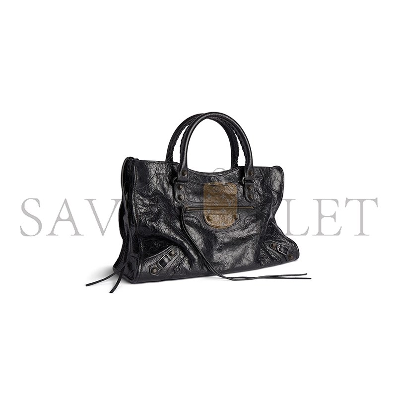 BALENCIAGA WOMEN'S LE CITY BAG MEDIUM IN BLACK 7977862ABEK1000 (37*23.4*14.9cm) BALENCIAGA WOMEN'S LE CITY BAG MEDIUM IN BLACK 7977862ABEK1000 (37*23.4*14.9cm)