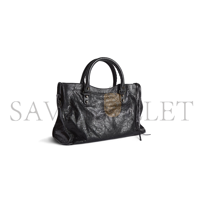 BALENCIAGA WOMEN'S LE CITY BAG MEDIUM IN BLACK 7977862ABEK1000 (37*23.4*14.9cm) BALENCIAGA WOMEN'S LE CITY BAG MEDIUM IN BLACK 7977862ABEK1000 (37*23.4*14.9cm)
