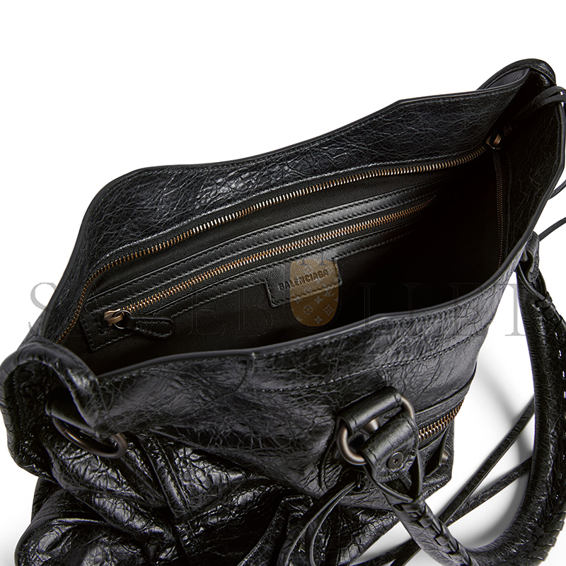BALENCIAGA WOMEN'S LE CITY BAG MEDIUM IN BLACK 7977862ABEK1000 (37*23.4*14.9cm) BALENCIAGA WOMEN'S LE CITY BAG MEDIUM IN BLACK 7977862ABEK1000 (37*23.4*14.9cm)