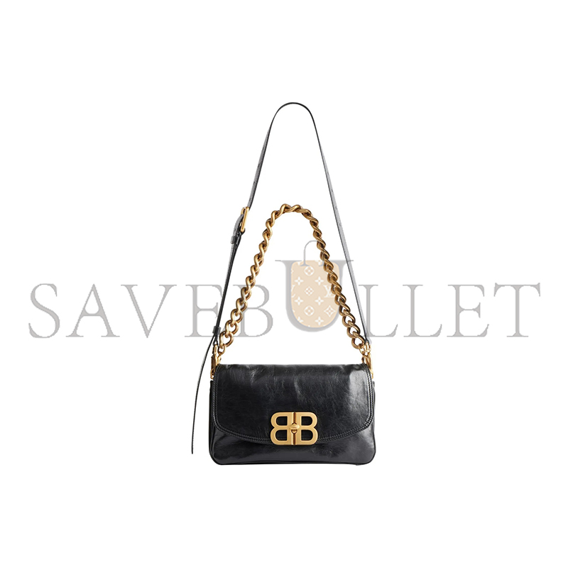 BALENCIAGA SMALL BB SOFT IN BLACK 7485982AAIZ1000 (26*25*3cm)