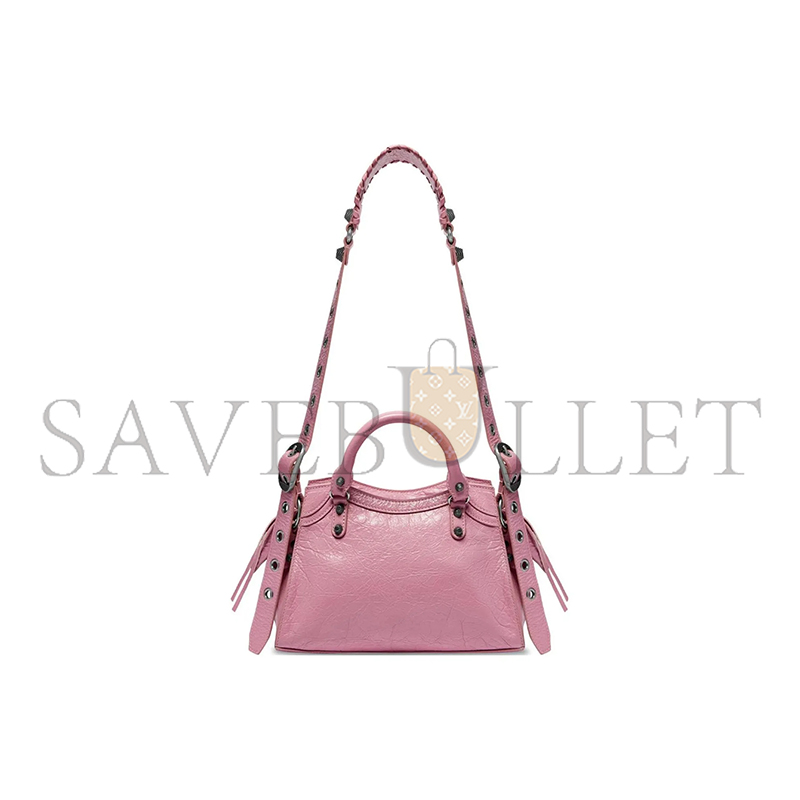 BALENCIAGA SMALL NEO CAGOLE CITY IN CREAM POWDER 700940210B06904 (25.9*17.8*11.4cm)