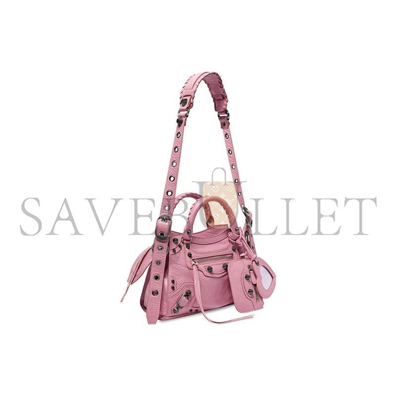 BALENCIAGA SMALL NEO CAGOLE CITY IN CREAM POWDER 700940210B06904 (25.9*17.8*11.4cm)