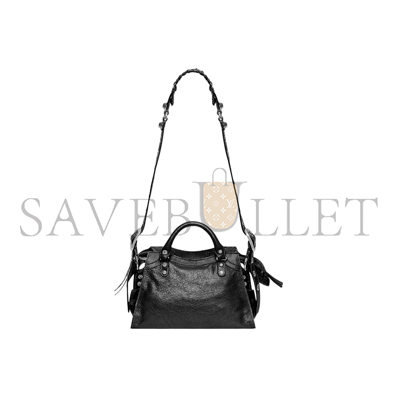 BALENCIAGA SMALL NEO CAGOLE CITY IN BLACK 700940210B01000 (25.9*17.8*11.4cm)