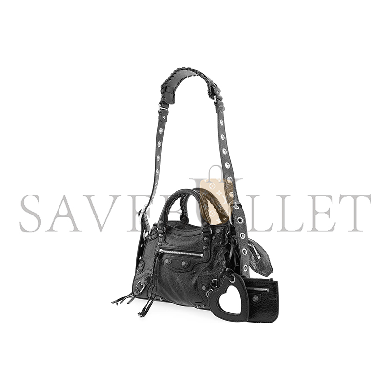 BALENCIAGA SMALL NEO CAGOLE CITY IN BLACK 700940210B01000 (25.9*17.8*11.4cm)