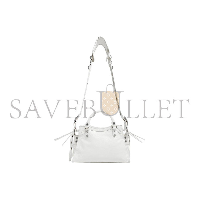 BALENCIAGA SMALL NEO CAGOLE CITY IN WHITE 700940210B09104 (25.9*17.8*11.4cm)