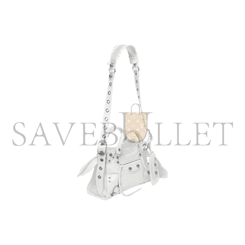 BALENCIAGA SMALL NEO CAGOLE CITY IN WHITE 700940210B09104 (25.9*17.8*11.4cm)