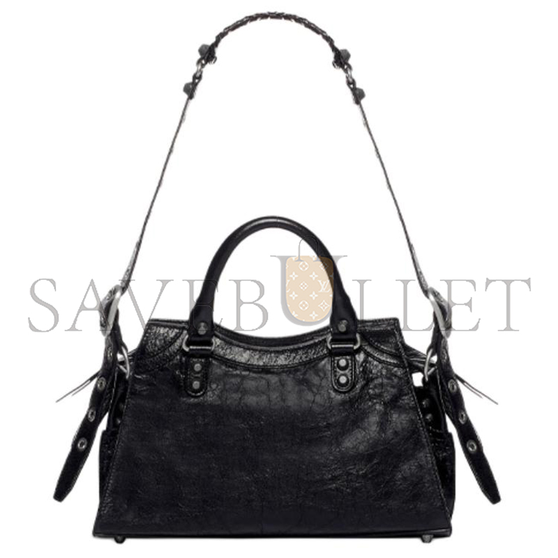 BALENCIAGA NEO CAGOLE CITY IN BLACK 736046210B01000 (33*21*13.5cm)
