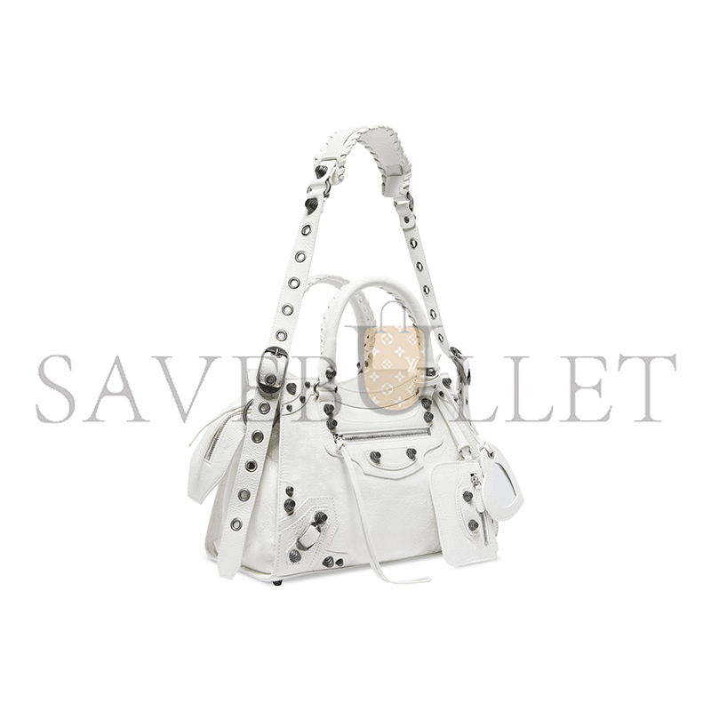 BALENCIAGA NEO CAGOLE CITY IN WHITE 736046210B09104 (33*21*13.5cm)