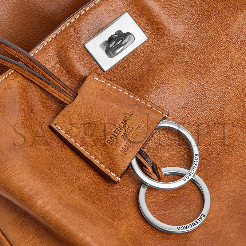 BALENCIAGA WOMEN'S RODEO HANDBAG MINI IN TAN COWBOY 7954562ABP72753 (22.8*9.9*8.3cm) BALENCIAGA WOMEN'S RODEO HANDBAG MINI IN TAN COWBOY 7954562ABP72753 (22.8*9.9*8.3cm)