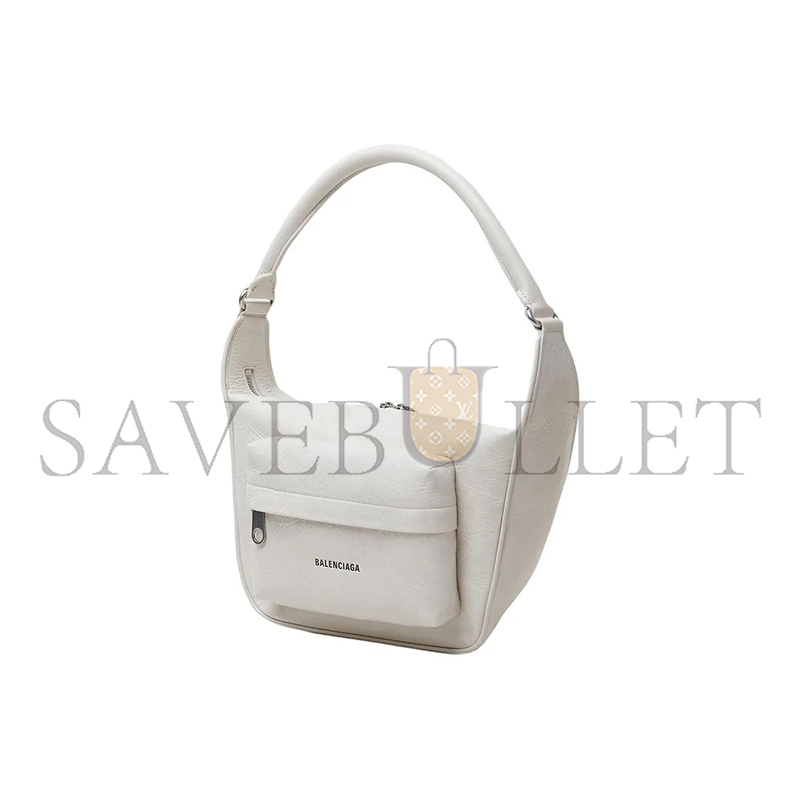 BALENCIAGA RAVER HANDBAG MEDIUM IN WHITE 7411272AACQ9914 (29*17.8*10.9cm)