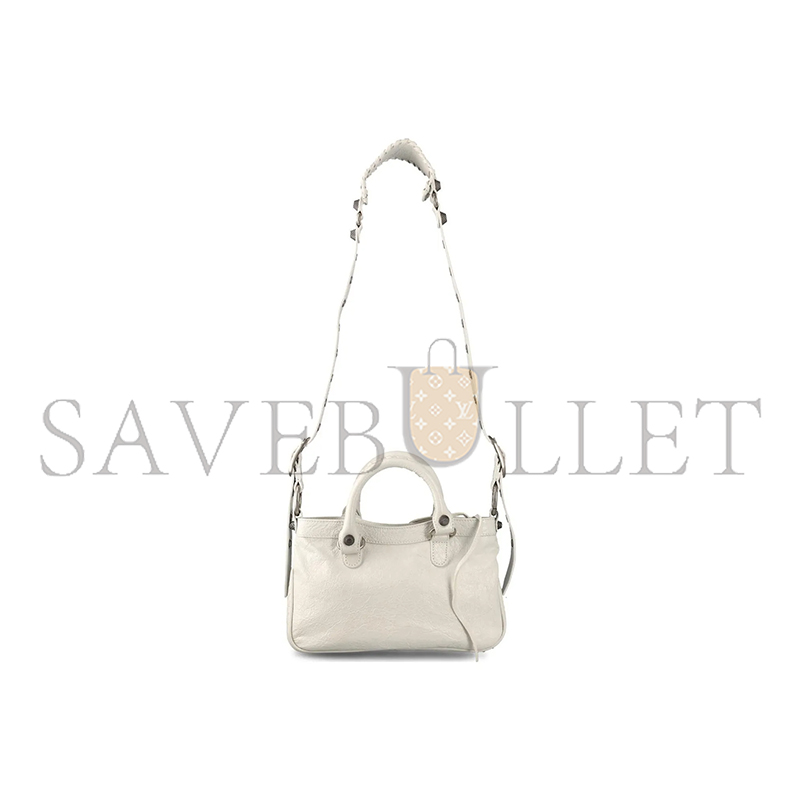 BALENCIAGA NEO CAGOLE SHOULDER BAG IN WHITE 7515231VG9Y9914 (29.2*23.8*5cm)