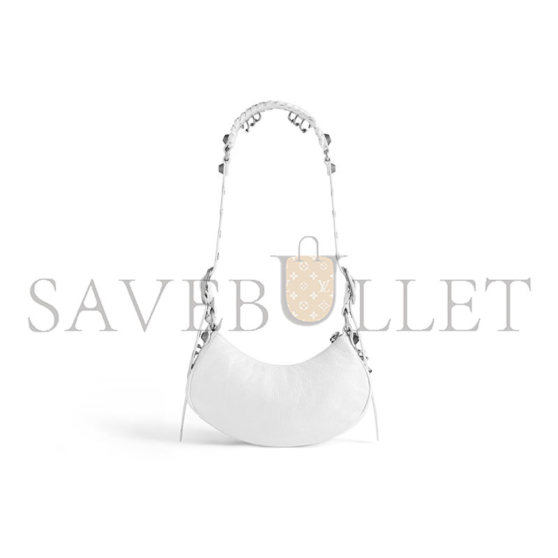 BALENCIAGA WOMEN'S LE CAGOLE SHOULDER BAG XS IN OPTIC WHITE 671309210G89104 (25.9*16*9.9cm)