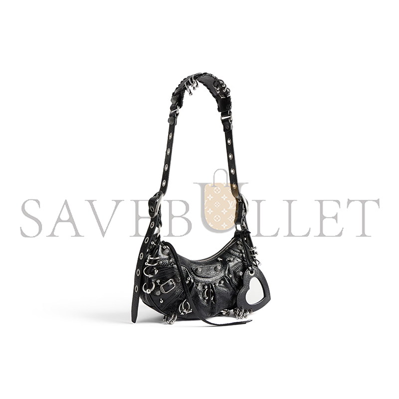 BALENCIAGA WOMEN'S LE CAGOLE SHOULDER BAG XS IN BLACK 671309210G81000 (25.9*16*9.9cm)