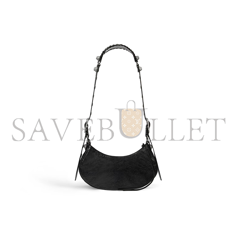 BALENCIAGA WOMEN'S LE CAGOLE SHOULDER BAG XS WITH RHINESTONES IN BLACK 671309210BK1000 (25.9*16*9.9cm) BALENCIAGA WOMEN'S LE CAGOLE SHOULDER BAG XS WITH RHINESTONES IN BLACK 671309210BK1000 (25.9*16*9.9cm)