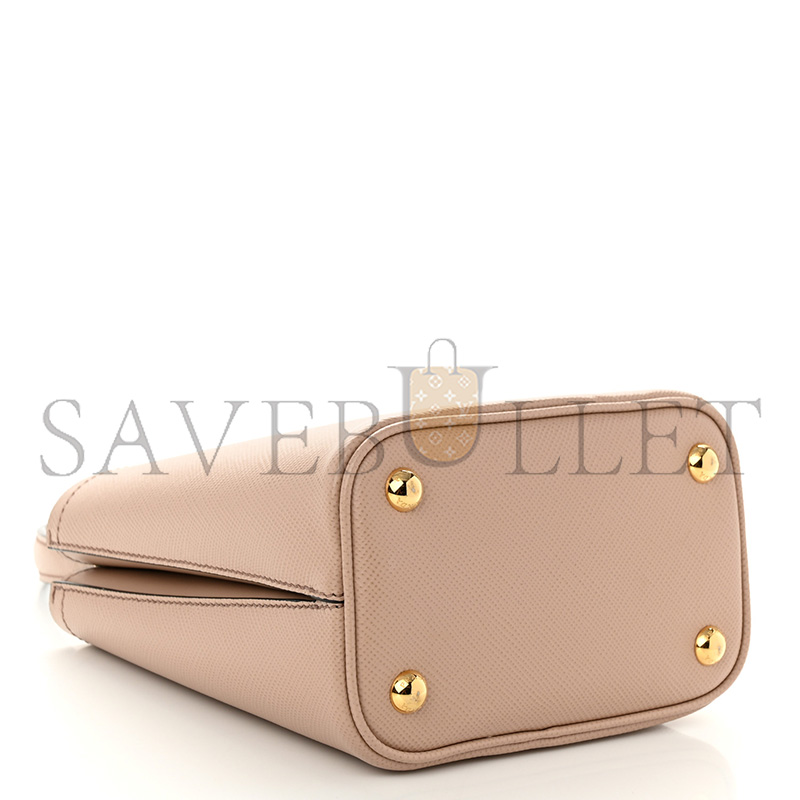 PRADA SAFFIANO CUIR CALFSKIN SMALL PANIER BUCKET BAG CIPRIA 1BA217 (18*17*10.5cm) 