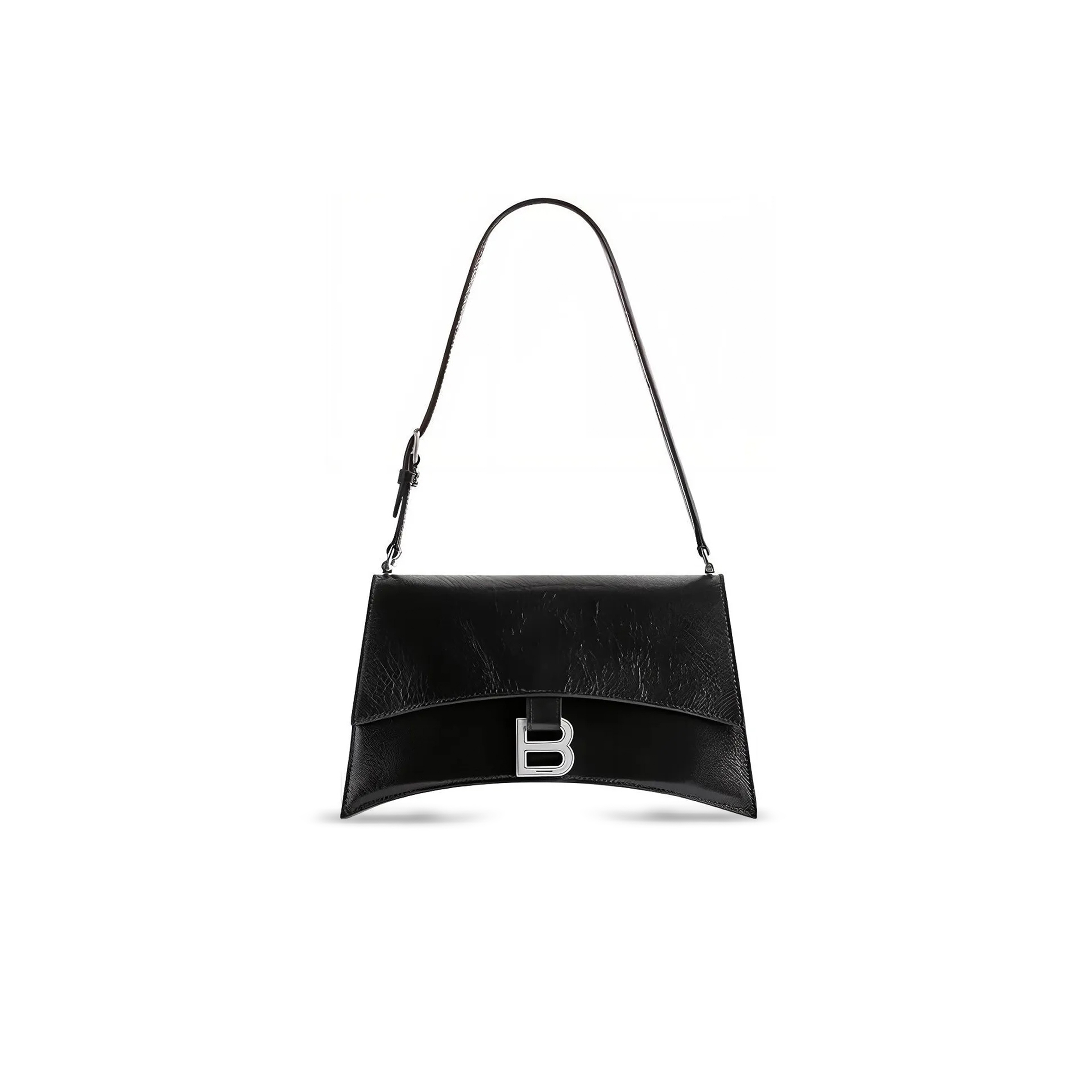 BALENCIAGA WOMEN'S CRUSH BAG IN SMALL BLACK 7657342AAR21000 (24.8*14.9*8.8cm)