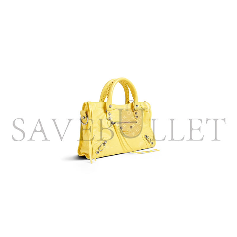 BALENCIAGA WOMEN'S LE CITY BAG SMALL IN CITRUS 8114422AA9S3504 (29.9*19.1*9.9cm) BALENCIAGA WOMEN'S LE CITY BAG SMALL IN CITRUS 8114422AA9S3504 (29.9*19.1*9.9cm)