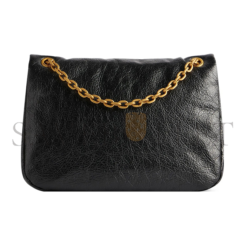 BALENCIAGA WOMEN'S MONACO BAG MINI IN BLACK 7816722AAR81000 (24.8*22*11.9cm)
