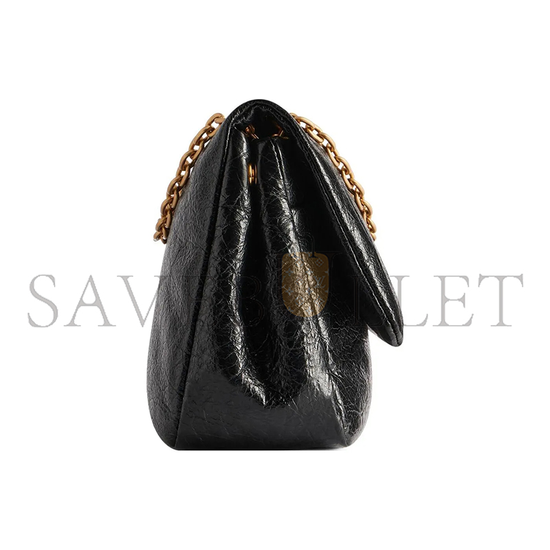 BALENCIAGA WOMEN'S MONACO BAG MINI IN BLACK 7816722AAR81000 (24.8*22*11.9cm)