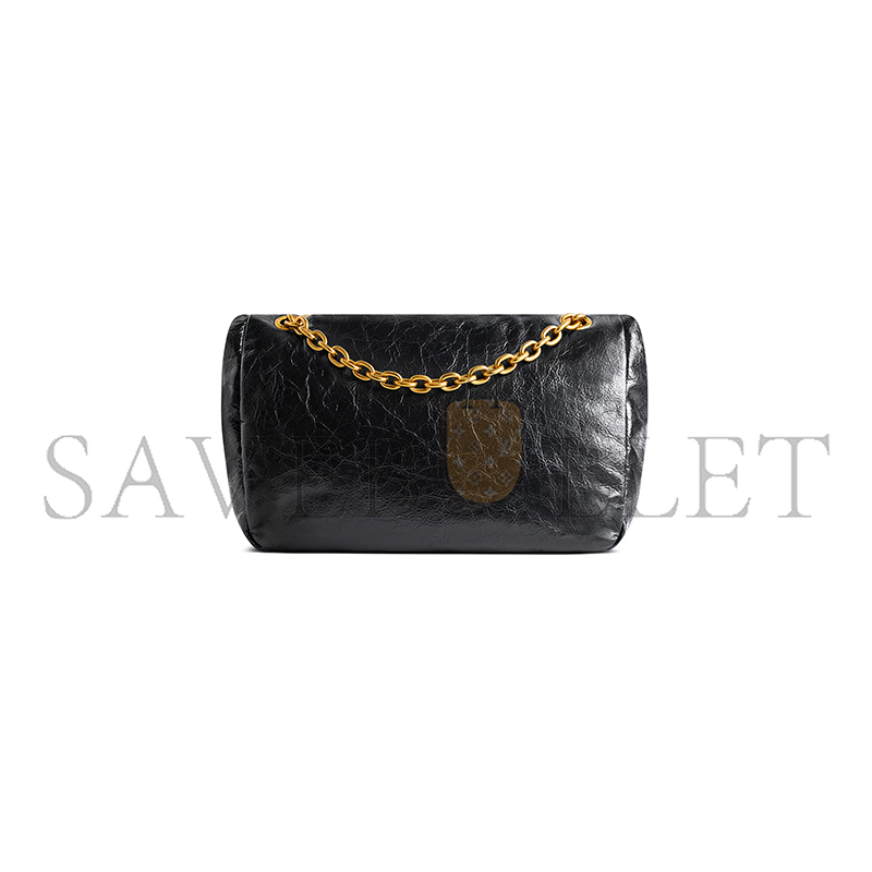 BALENCIAGA WOMEN'S MONACO BAG SMALL IN BLACK 7659662AAR81000 (27.9*18*9.9cm) BALENCIAGA WOMEN'S MONACO BAG SMALL IN BLACK 7659662AAR81000 (27.9*18*9.9cm)