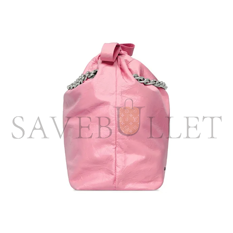 BALENCIAGA WOMEN'S CRUSH TOTE BAG SMALL IN PINK 742942210IU5812 (25.9*23.9*9.9cm)
