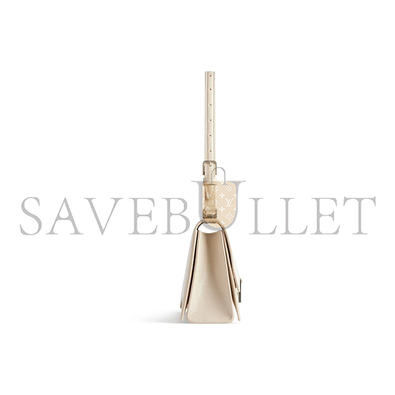 BALENCIAGA WOMEN'S CRUSH BAG IN SMALL WHITE 7657342AAR29224 (24.8*14.9*8.8cm)