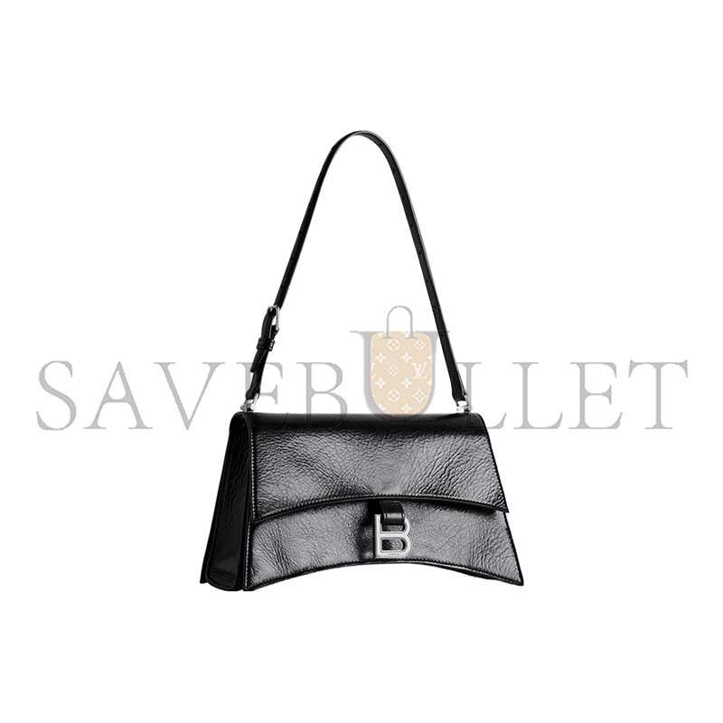 BALENCIAGA WOMEN'S CRUSH BAG IN SMALL BLACK 7657342AAR21000 (24.8*14.9*8.8cm)