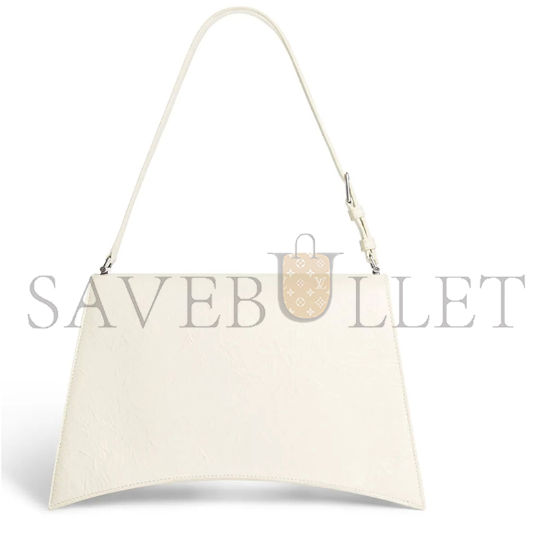 BALENCIAGA WOMEN'S CRUSH BAG MEDIUM IN WHITE 7654662AAR29224 (30.9*21*10.9cm)