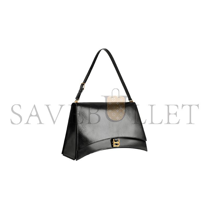 BALENCIAGA WOMEN'S CRUSH BAG LARGE IN BLACK 7660582AAR11000 (39.8*24.8*14.9cm)