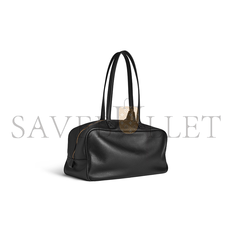 BALENCIAGA WOMEN'S CARRIE BOWLING BAG MEDIUM IN BLACK 8264252ABNQ1000 (35.8*18.7*16.5cm) BALENCIAGA WOMEN'S CARRIE BOWLING BAG MEDIUM IN BLACK 8264252ABNQ1000 (35.8*18.7*16.5cm)