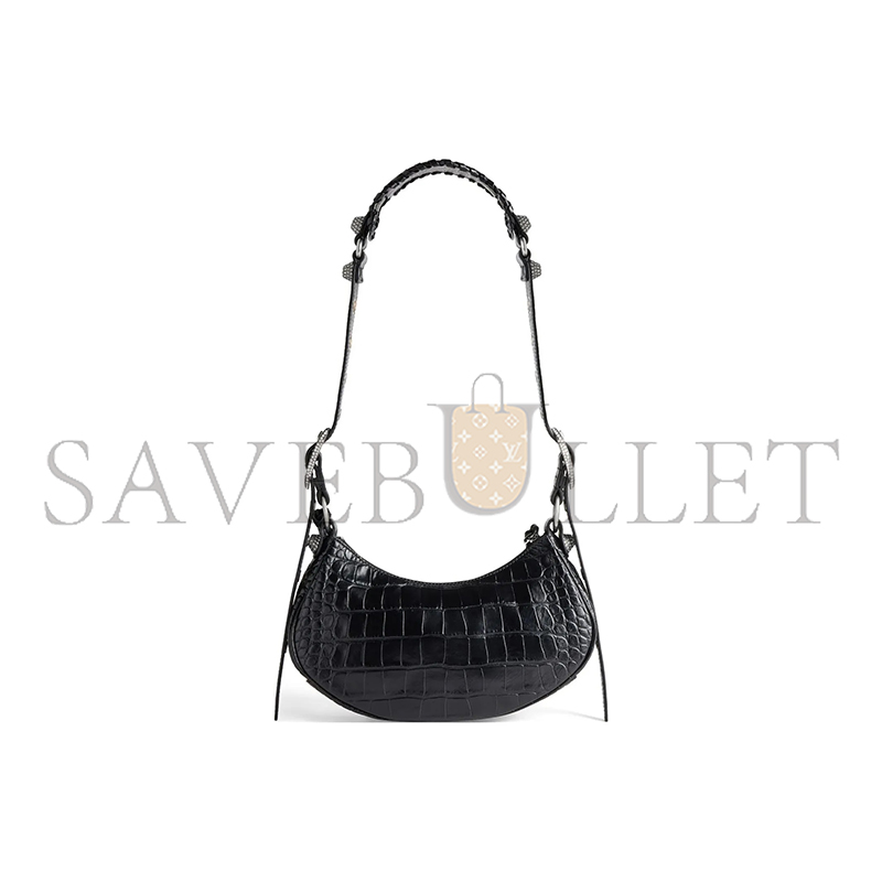 BALENCIAGA WOMEN'S LE CAGOLE SHOULDER BAG XS IN BLACK 67130923EJY1000 (25.9*16*9.9cm)