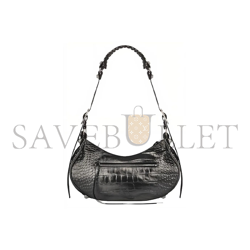 BALENCIAGA WOMEN'S LE CAGOLE SHOULDER BAG SMALL IN BLACK 6713071VG9Y2000 (33*16*8.4cm)