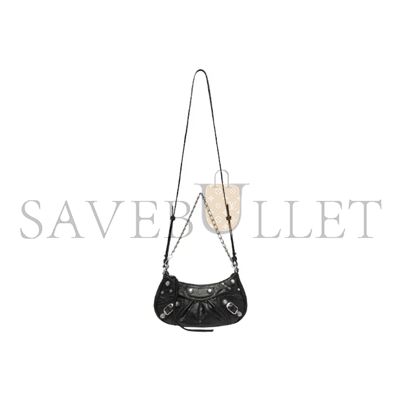 BALENCIAGA WOMEN'S LE CAGOLE CHAIN BAG MINI IN BLACK 6958141VG9Y1000 (20.8*13*4.3cm)