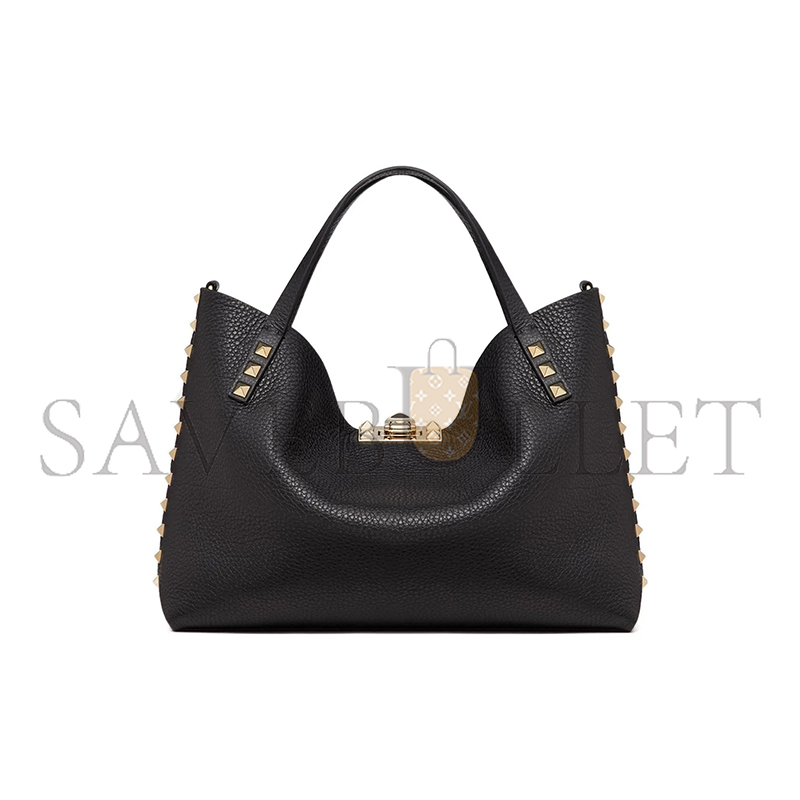 VALENTINO ROCKSTUD CALFSKIN SMALL TOTE BAG XW2B0K11VSN-44A (26*20*8cm)