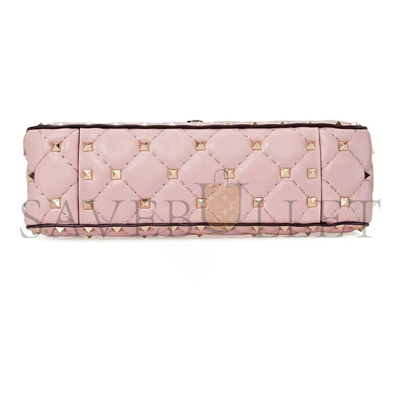 VALENTINO SMALL NAPPA ROCKSTUD SPIKE BAG B0123NAP-W34 (20*11.5*5cm)