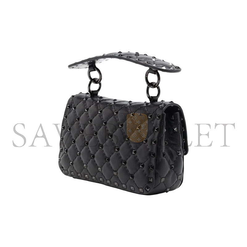 VALENTINO SMALL NAPPA ROCKSTUD SPIKE BAG 3W2B0123SLC0NO (20*11.5*5cm)