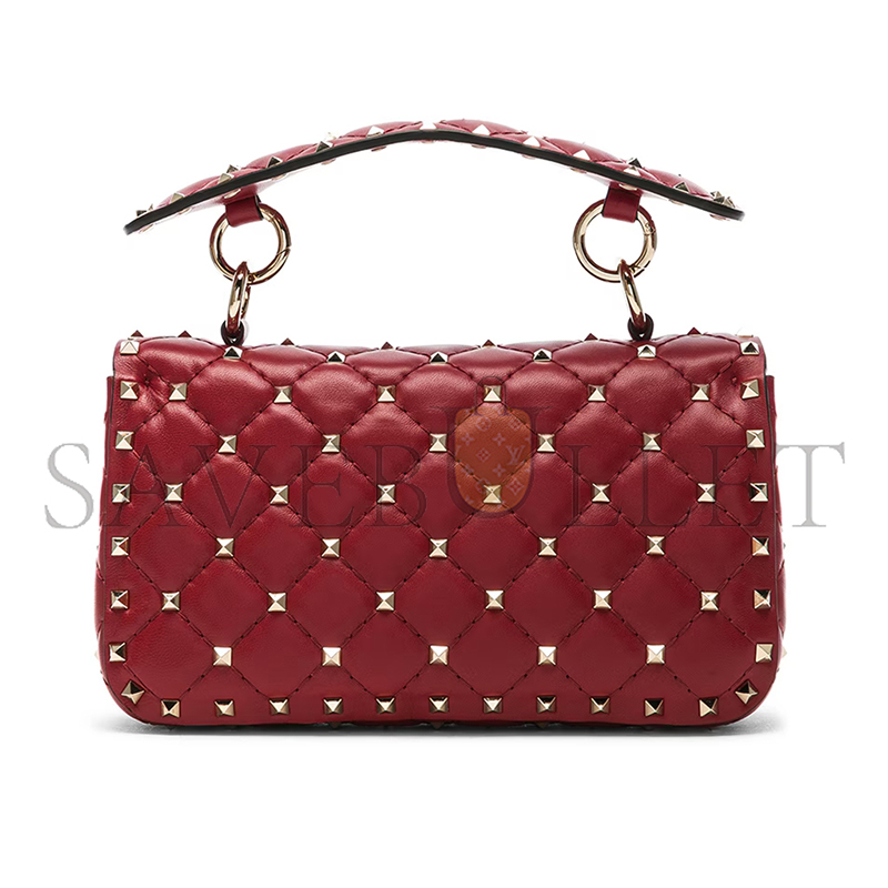 VALENTINO SMALL NAPPA ROCKSTUD SPIKE BAG W2B0123NAPWU3 (20*11.5*5cm)