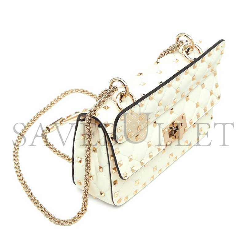 VALENTINO SMALL NAPPA ROCKSTUD SPIKE BAG 5W2B0123NAPI16 (20*11.5*5cm) VALENTINO SMALL NAPPA ROCKSTUD SPIKE BAG 5W2B0123NAPI16 (20*11.5*5cm)