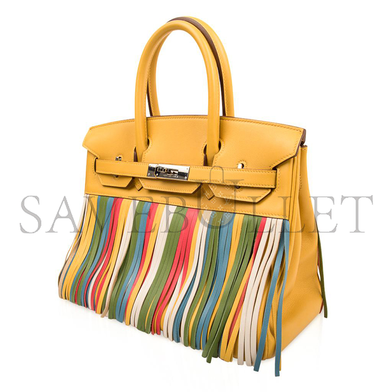 HERMES MASTER BIRKIN 30 TOGO HSS SOLEIL MULTI COLOUR FRINGE 588742 (30*21*15cm)