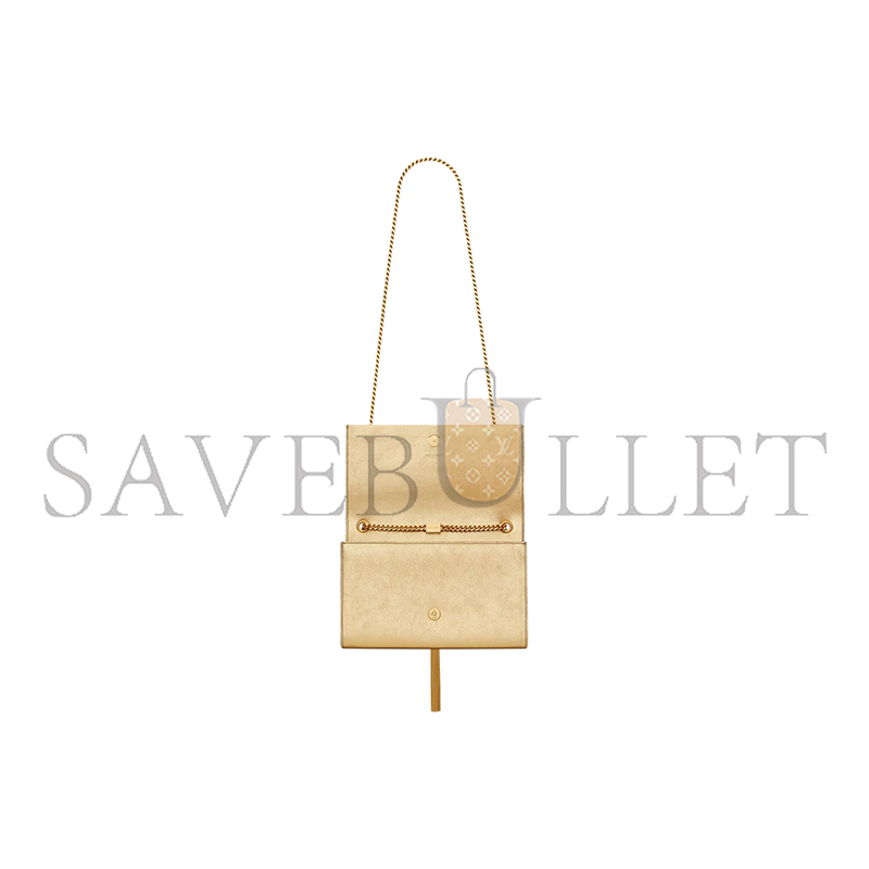 YSL METALLIC CALFSKIN KATE MONOGRAM TASSEL CHAIN WALLET 354119DUZ0J8030 (24*15*7cm)