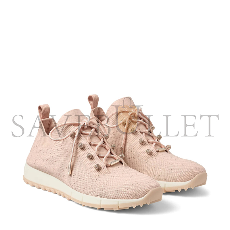 JIMMY CHOO VELES MACARON SEQUIN KNIT TRAINERS VELESBNV113145 JIMMY CHOO VELES MACARON SEQUIN KNIT TRAINERS VELESBNV113145