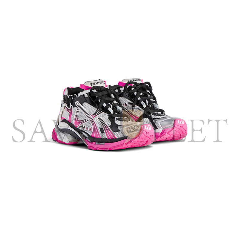 BALENCIAGA WOMEN'S RUNNER GRADIENT SNEAKER IN WHITEPINKBLACK 772767WRUNG9155 BALENCIAGA WOMEN'S RUNNER GRADIENT SNEAKER IN WHITEPINKBLACK 772767WRUNG9155