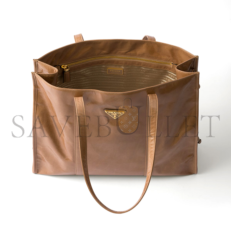 PRADA LARGE LEATHER TOTE BAG 1BG460 (39*31*10cm) PRADA LARGE LEATHER TOTE BAG 1BG460 (39*31*10cm)