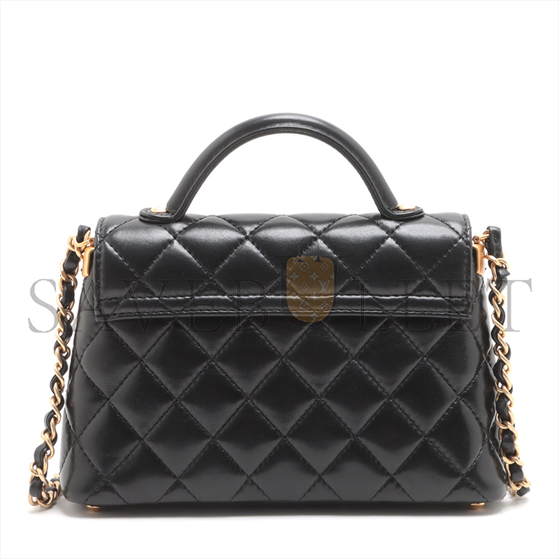 CHANEL TOP HANDLE FLAP BAG AS3467 (20*14*6cm)