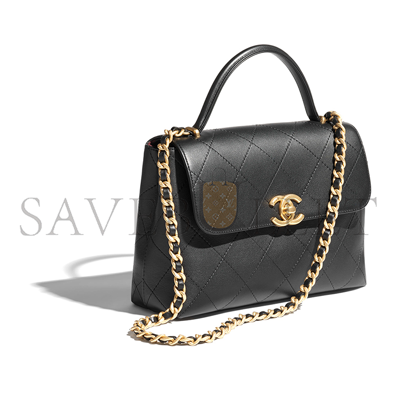 CHANEL SMALL FLAP BAG WITH TOP HANDLE 296382 (28*20.5*9.5cm) CHANEL SMALL FLAP BAG WITH TOP HANDLE 296382 (28*20.5*9.5cm)