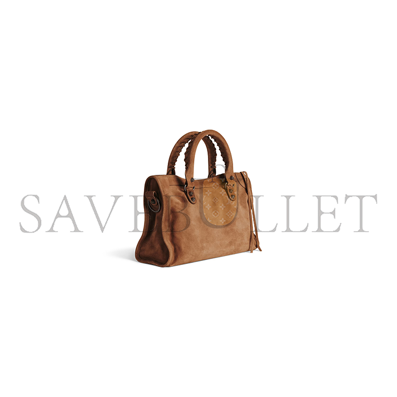 BALENCIAGA WOMEN'S LE CITY BAG SMALL IN CAMEL 8114422AB2A2533 (30*19*10cm) BALENCIAGA WOMEN'S LE CITY BAG SMALL IN CAMEL 8114422AB2A2533 (30*19*10cm)