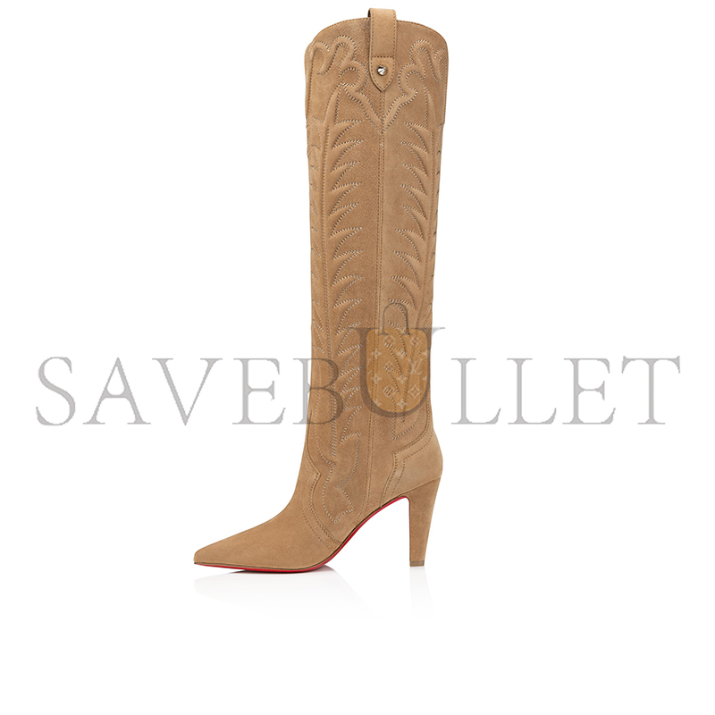 CHRISTIAN LOUBOUTIN SANTIA BOTTA85 MM BOOTS VEAU VELOURS LIONNE WOMEN 3240899F486 CHRISTIAN LOUBOUTIN SANTIA BOTTA85 MM BOOTS VEAU VELOURS LIONNE WOMEN 3240899F486