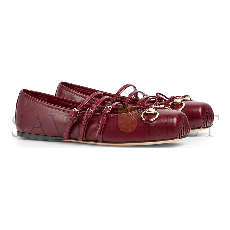 GUCCI WOMEN'S GUCCI HORSEBIT BALLET FLAT 821219 GUCCI WOMEN'S GUCCI HORSEBIT BALLET FLAT 821219